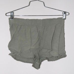 Army Green Polyester-y Shorts